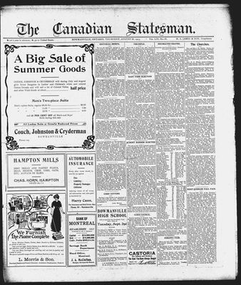 Canadian Statesman (Bowmanville, ON), 28 Aug 1913