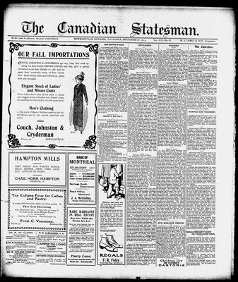 Canadian Statesman (Bowmanville, ON), 25 Sep 1913