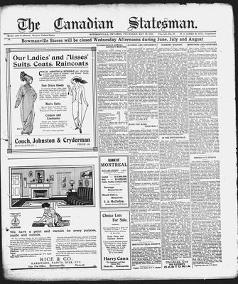 Canadian Statesman (Bowmanville, ON), 28 May 1914