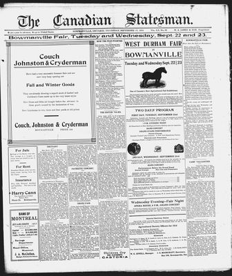 Canadian Statesman (Bowmanville, ON), 17 Sep 1914