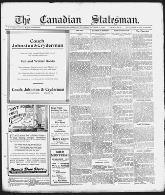 Canadian Statesman (Bowmanville, ON), 15 Oct 1914