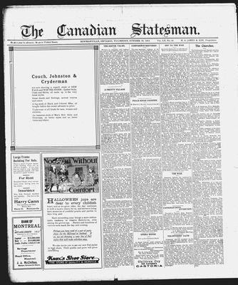 Canadian Statesman (Bowmanville, ON), 29 Oct 1914