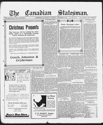 Canadian Statesman (Bowmanville, ON), 24 Dec 1914