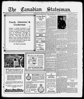 Canadian Statesman (Bowmanville, ON), 6 May 1915