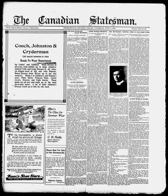 Canadian Statesman (Bowmanville, ON), 8 Jul 1915