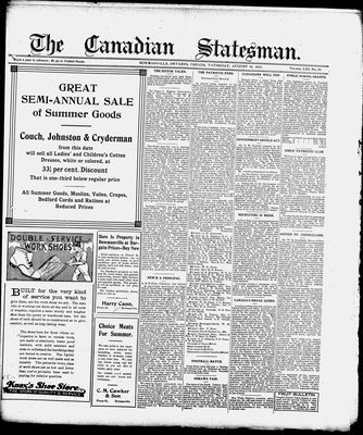 Canadian Statesman (Bowmanville, ON), 19 Aug 1915