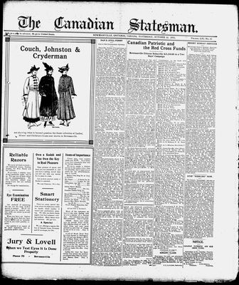 Canadian Statesman (Bowmanville, ON), 21 Oct 1915