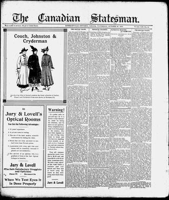 Canadian Statesman (Bowmanville, ON), 28 Oct 1915