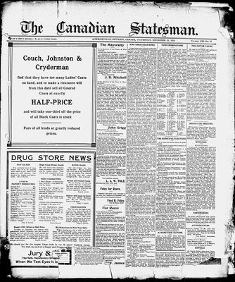 Canadian Statesman (Bowmanville, ON), 30 Dec 1915