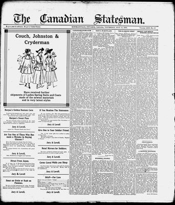 Canadian Statesman (Bowmanville, ON), 11 May 1916