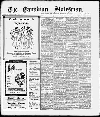 Canadian Statesman (Bowmanville, ON), 25 May 1916