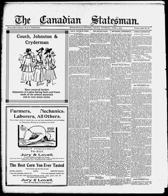 Canadian Statesman (Bowmanville, ON), 1 Jun 1916