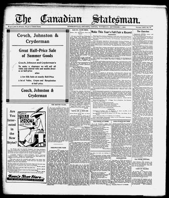 Canadian Statesman (Bowmanville, ON), 7 Sep 1916