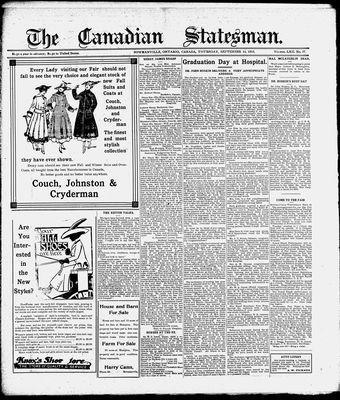 Canadian Statesman (Bowmanville, ON), 14 Sep 1916