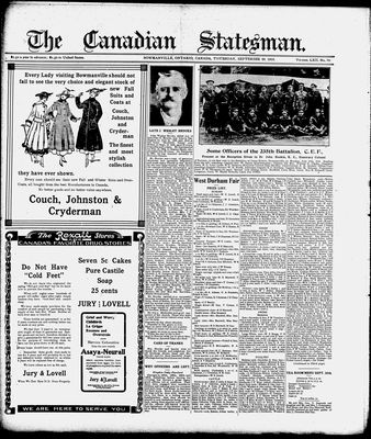 Canadian Statesman (Bowmanville, ON), 28 Sep 1916