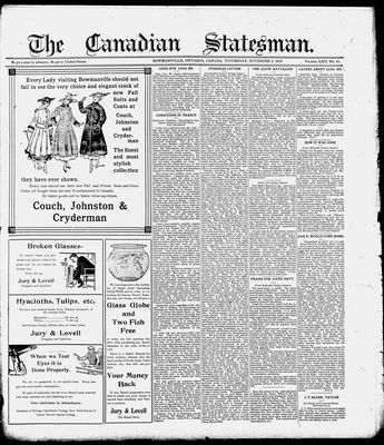 Canadian Statesman (Bowmanville, ON), 2 Nov 1916