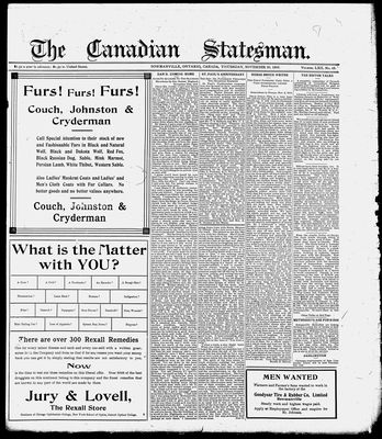 Canadian Statesman (Bowmanville, ON), 30 Nov 1916