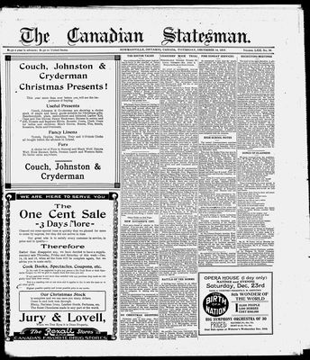 Canadian Statesman (Bowmanville, ON), 14 Dec 1916