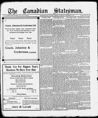 Canadian Statesman (Bowmanville, ON), 27 Dec 1917