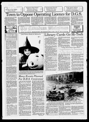 Canadian Statesman (Bowmanville, ON), 1 Nov 1989