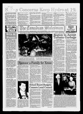 Canadian Statesman (Bowmanville, ON), 13 Dec 1989