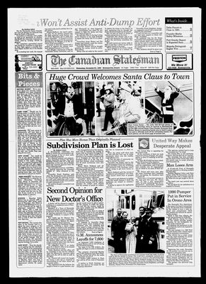 Canadian Statesman (Bowmanville, ON), 21 Nov 1990