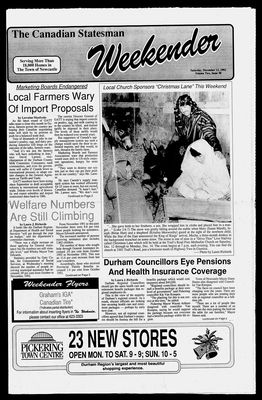 Canadian Statesman (Bowmanville, ON), 12 Dec 1992