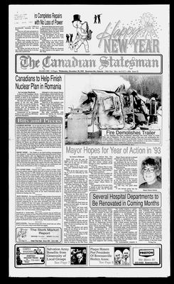 Canadian Statesman (Bowmanville, ON), 30 Dec 1992