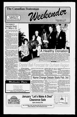 Canadian Statesman (Bowmanville, ON), 23 Jan 1993