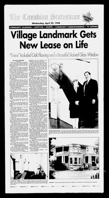 Canadian Statesman (Bowmanville, ON), 22 Apr 1998