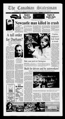 Canadian Statesman (Bowmanville, ON), 27 Sep 2000