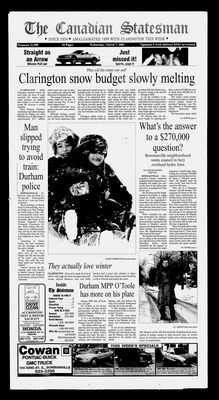 Canadian Statesman (Bowmanville, ON), 7 Mar 2001