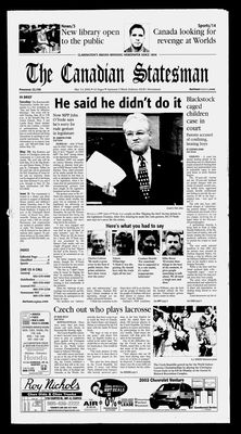 Canadian Statesman (Bowmanville, ON), 14 May 2003