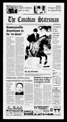 Canadian Statesman (Bowmanville, ON), 23 Jul 2003