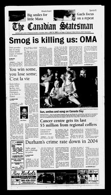 Canadian Statesman (Bowmanville, ON), 6 Jul 2005