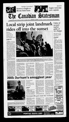 Canadian Statesman (Bowmanville, ON), 10 Aug 2005