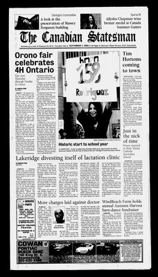 Canadian Statesman (Bowmanville, ON), 7 Sep 2005