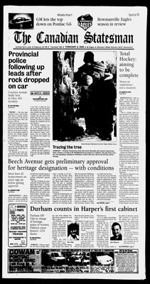 Canadian Statesman (Bowmanville, ON), 8 Feb 2006