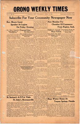 Orono Weekly Times, 15 Apr 1937