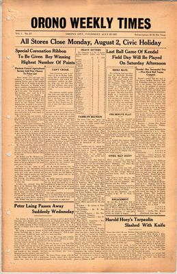 Orono Weekly Times, 29 Jul 1937