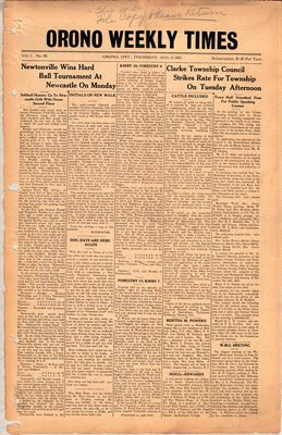 Orono Weekly Times, 5 Aug 1937