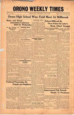 Orono Weekly Times, 14 Oct 1937