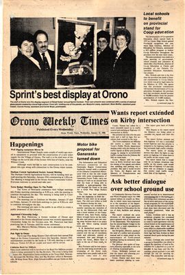 Orono Weekly Times, 22 Jan 1986