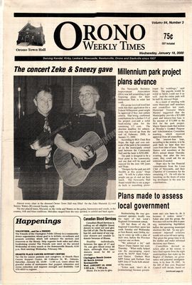 Orono Weekly Times, 19 Jan 2000