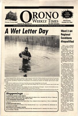 Orono Weekly Times, 25 Oct 2000