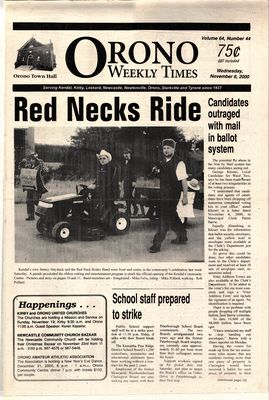 Orono Weekly Times, 8 Nov 2000