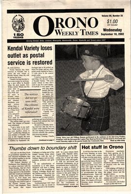 Orono Weekly Times, 18 Sep 2002