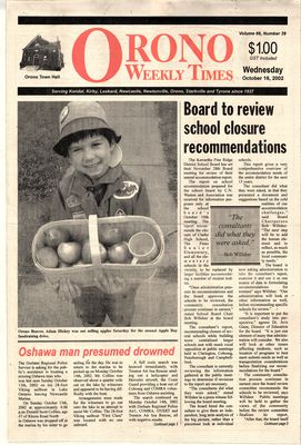 Orono Weekly Times, 16 Oct 2002