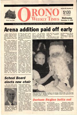 Orono Weekly Times, 11 Dec 2002