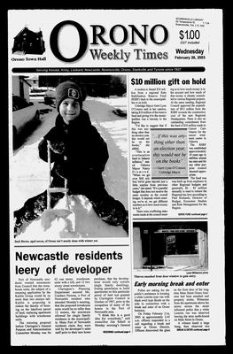 Orono Weekly Times, 26 Feb 2003